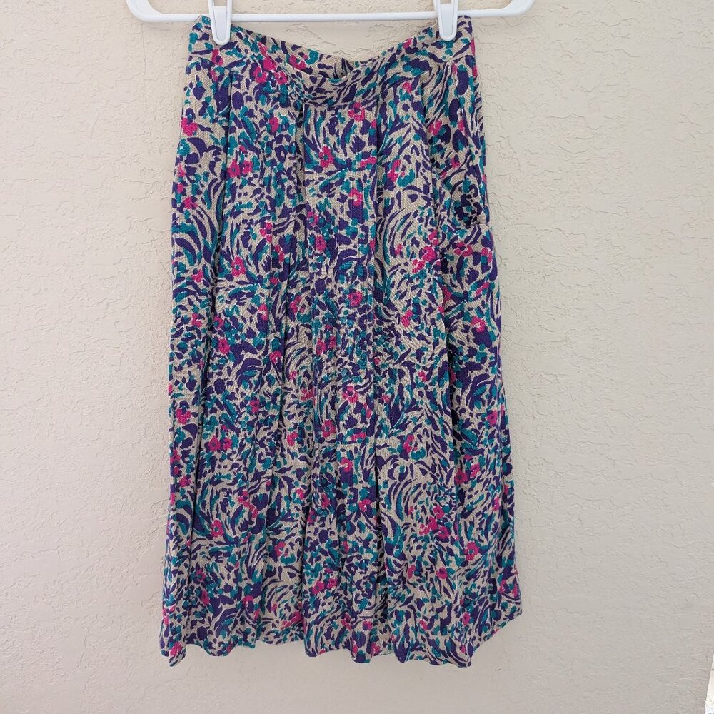 Vintage Casablanca Pencil Skirt Union Made in the USA Size 8 60s 70s Rayon